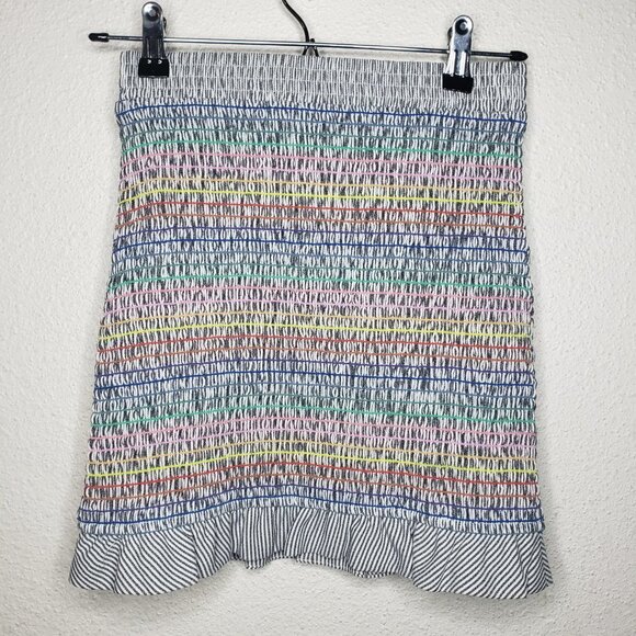 Storia Sz S Shirred Rainbow Stripped Cropped Top  2- Piece Skirt Set (887) - Picture 5 of 8
